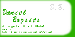 daniel bozsits business card